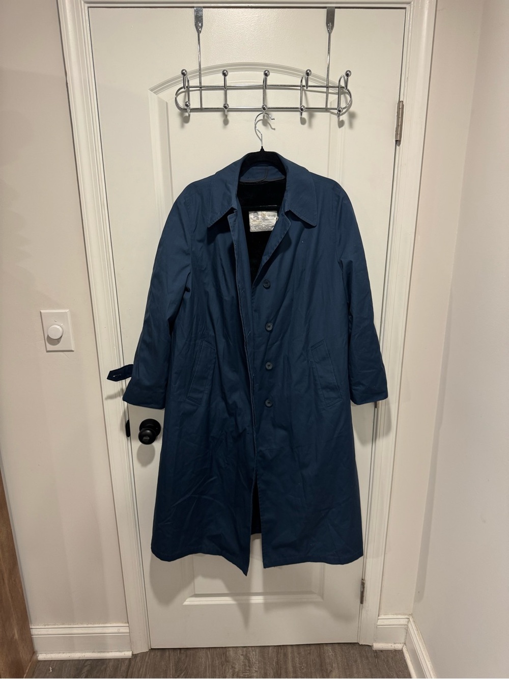 London Fog Navy Blue Women's Trench Coat